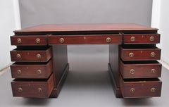 Mid 19th Century Antique Mahogany Partners Desk