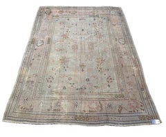 Mid 19th Century Antique Oushak Rug from Turkey Circa 1850