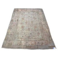 Mid 19th Century Antique Oushak Rug from Turkey Circa 1850