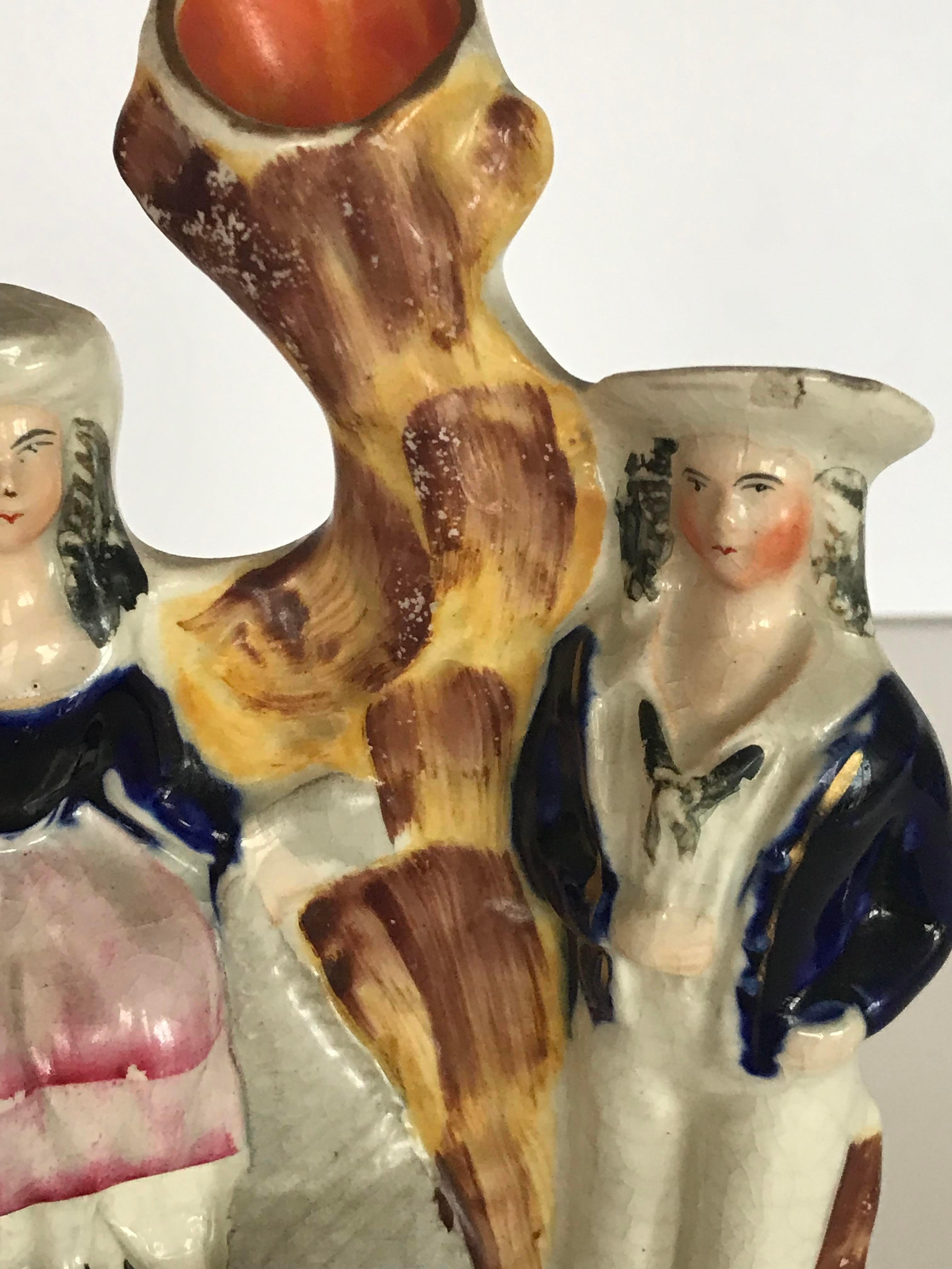 Staffordshire Spill figure. A beautiful English traditional accent! Start a collection .