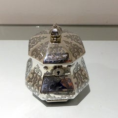 Mid-19th Century Antique Victorian Sterling Silver Tea Caddy, London, 1851
