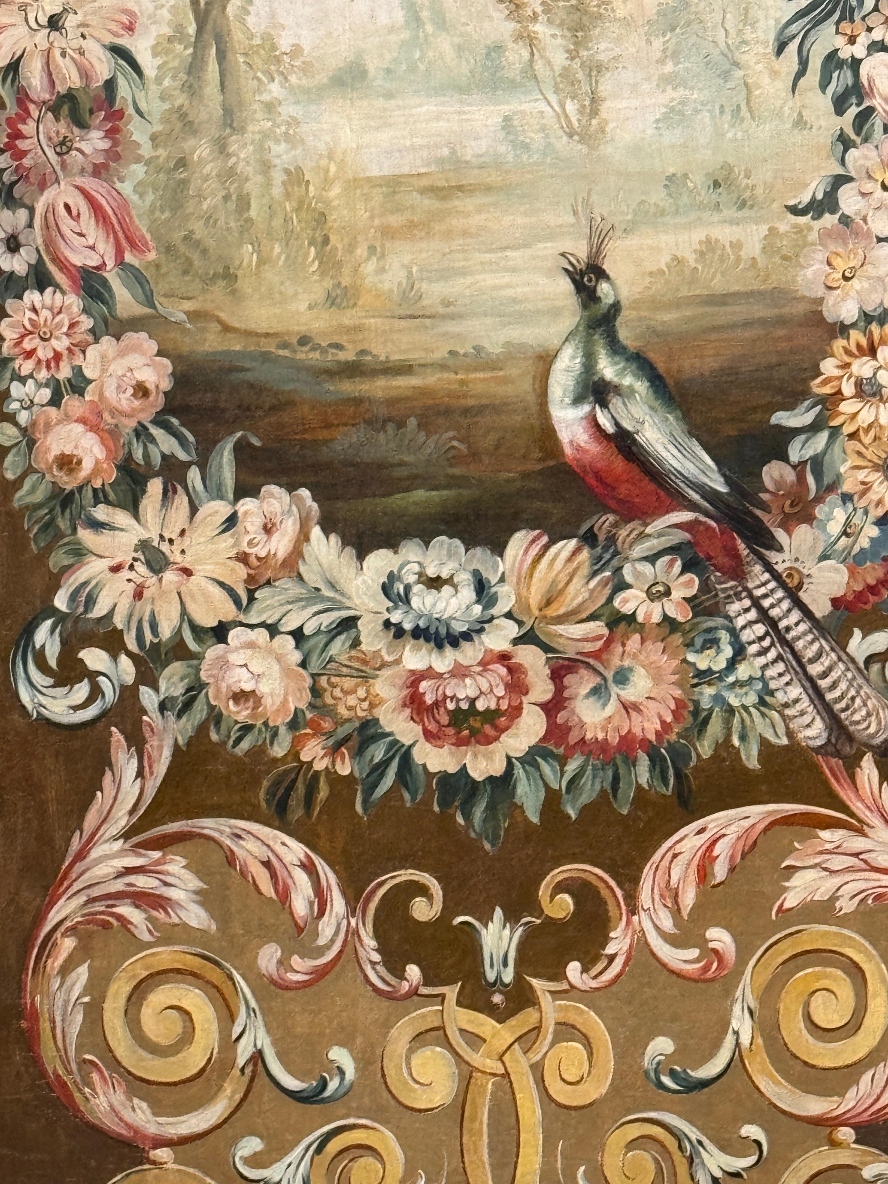 XIXe siècle Tapisserie d'Aubusson du milieu du 19ème siècle Dessin animé en vente