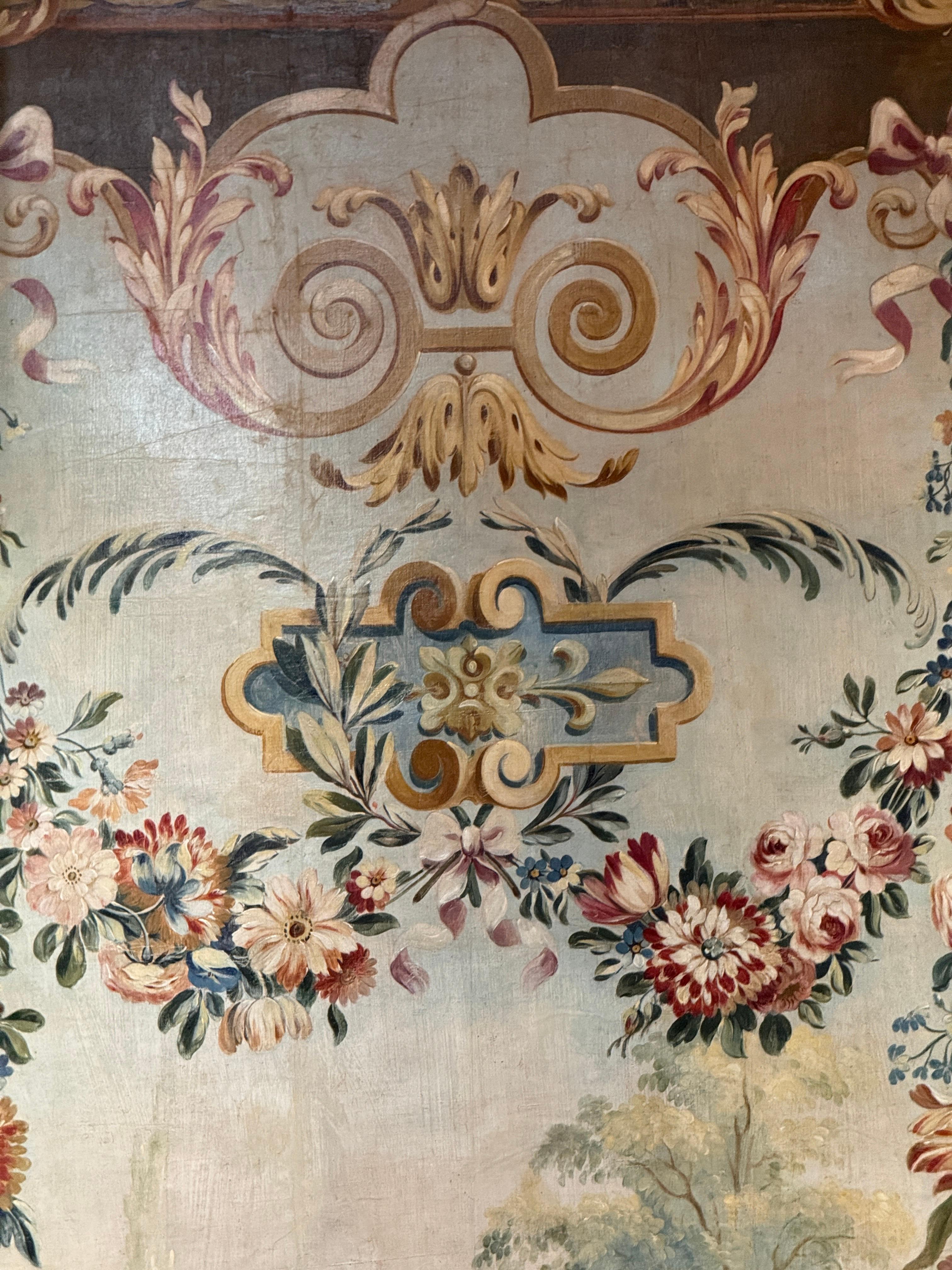 Mitte 19. Jahrhundert Aubusson Wandteppich Cartoon im Angebot 1