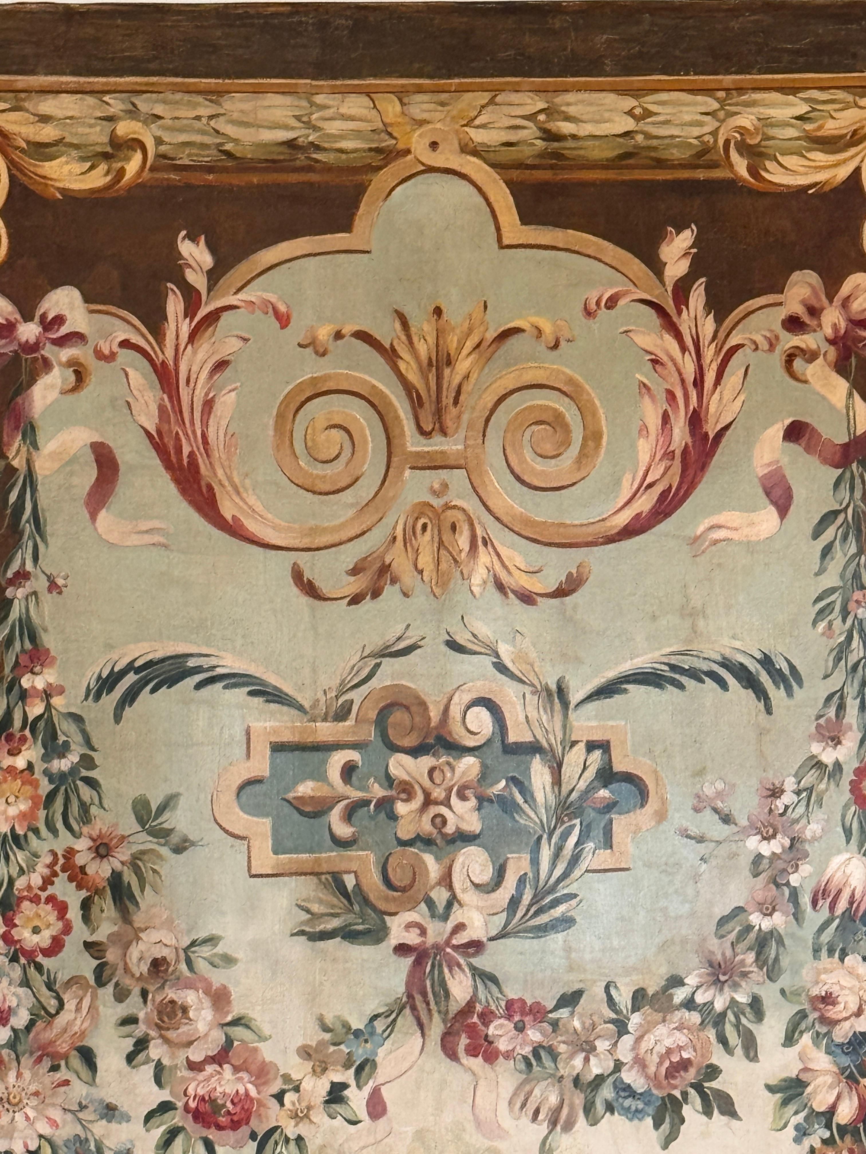 Mitte 19. Jahrhundert Aubusson Wandteppich Cartoon im Angebot 2