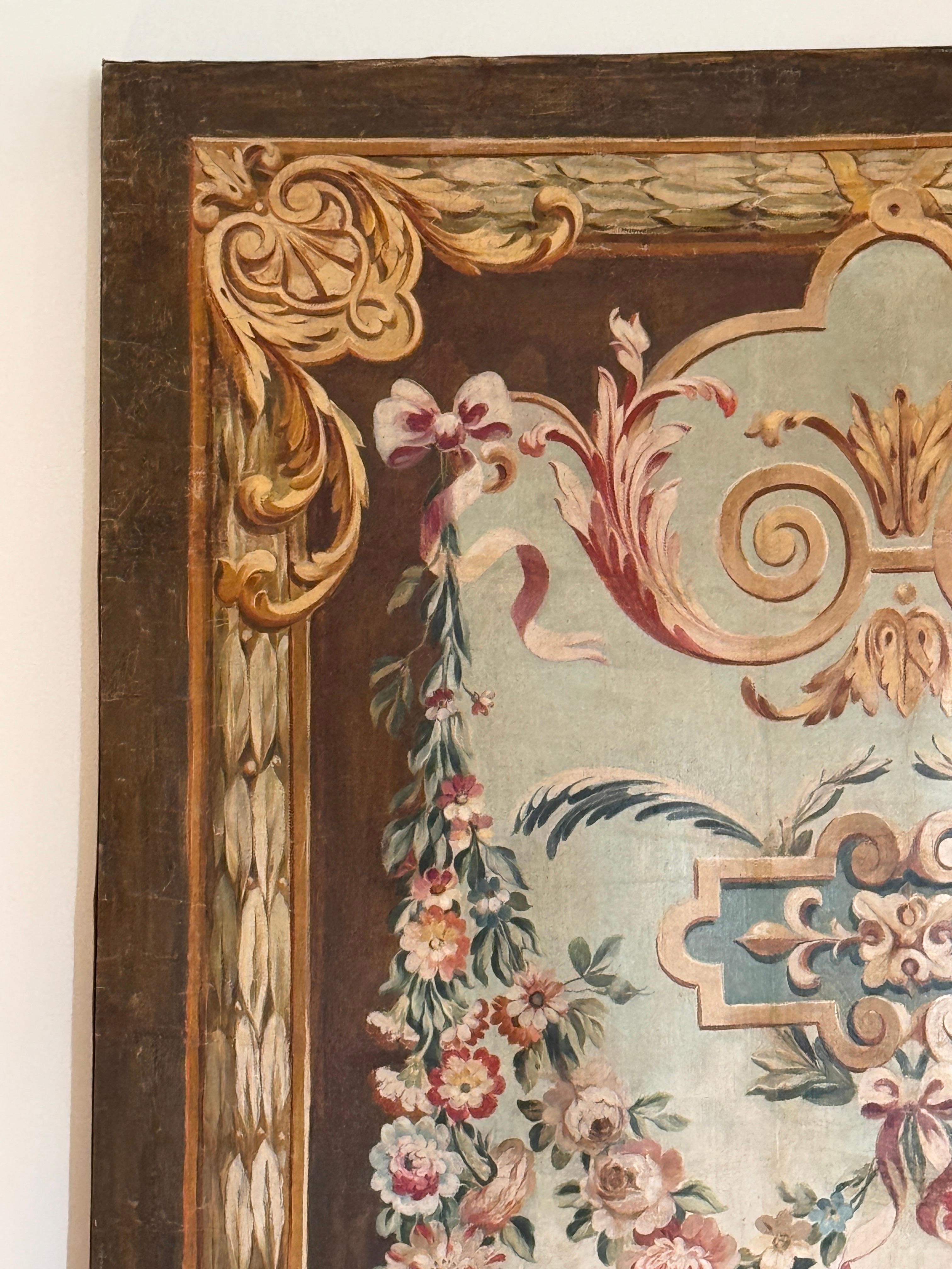 Mitte 19. Jahrhundert Aubusson Wandteppich Cartoon im Angebot 3