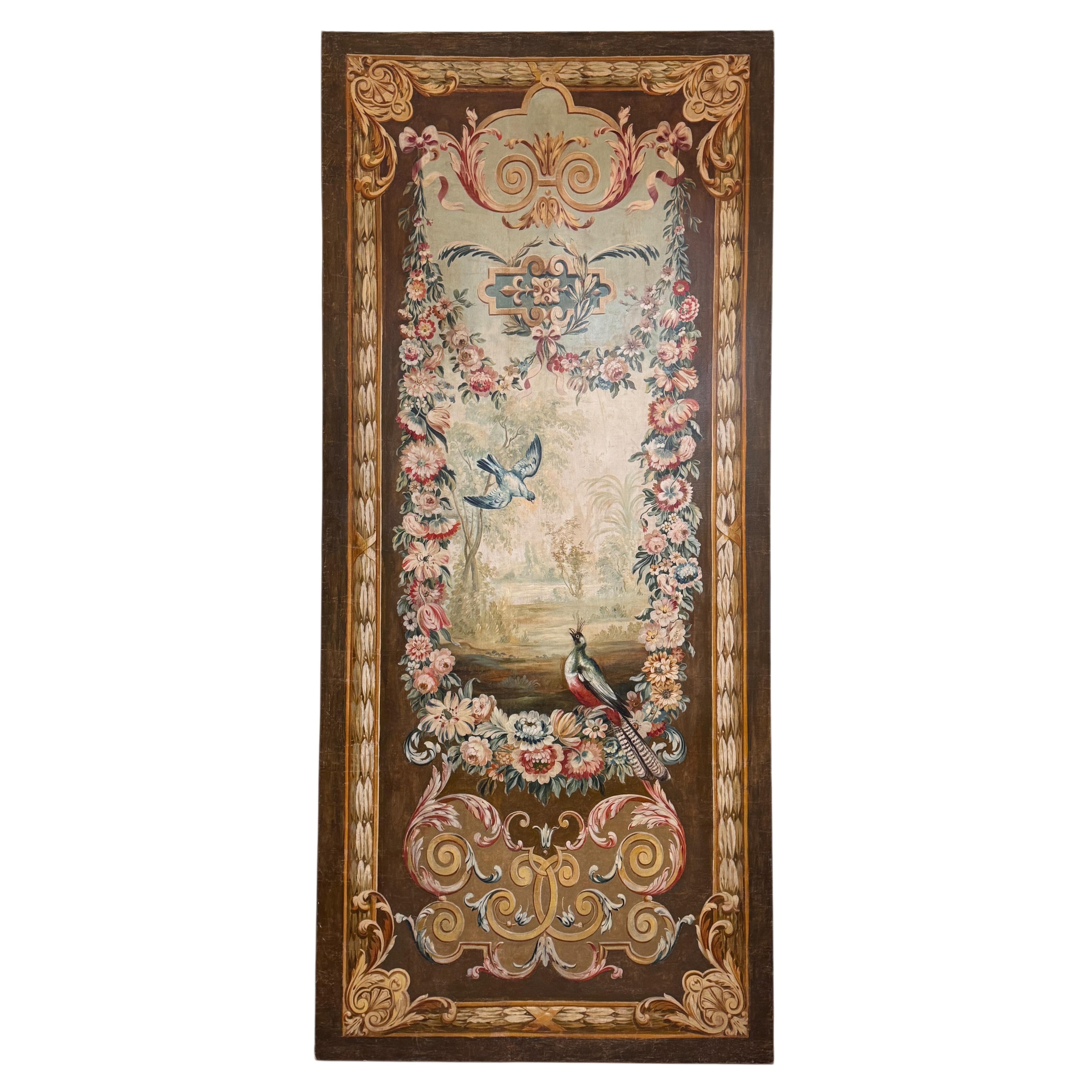 Tapisserie d'Aubusson du milieu du 19ème siècle Dessin animé en vente