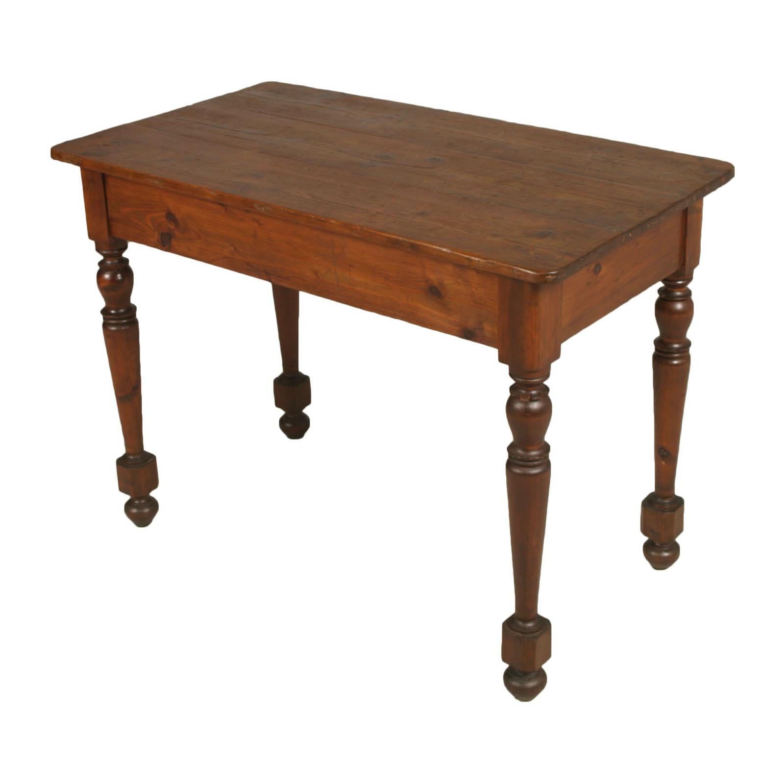 Mid-19th Century Austrian Country Tyrol Writing Table Desk, Solid Fir, Restored For Sale 4