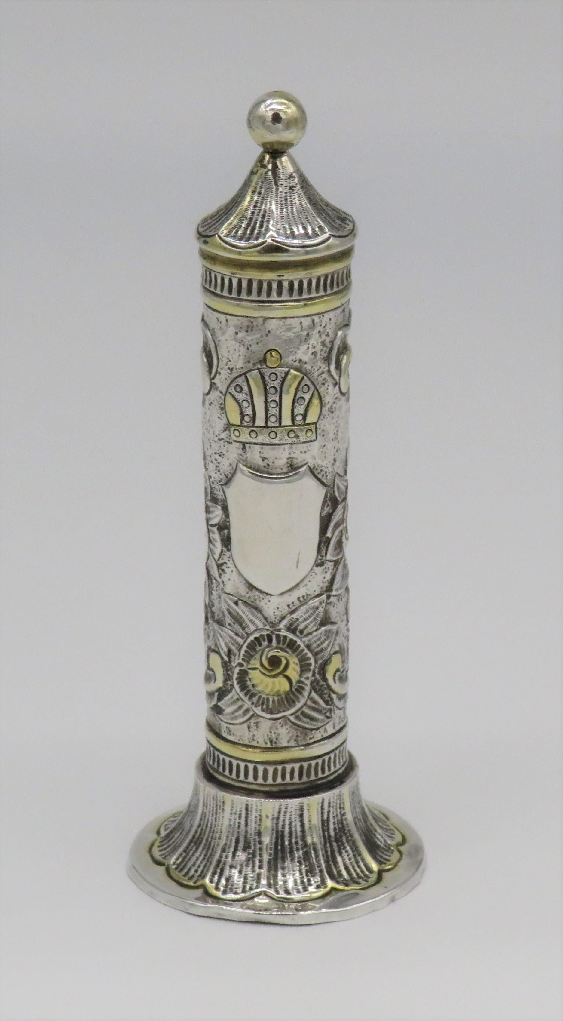 Mid-19th Century Austrian Silver Megillah Case and Esther Scroll 3