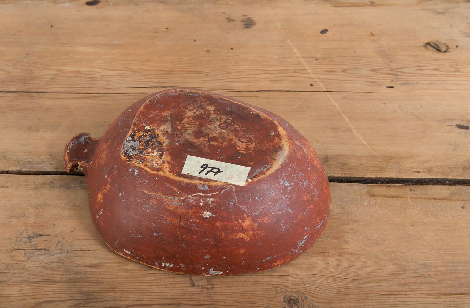 Hand-Crafted Mid-19th Century Authentic Swedish Wooden Birch Burl Bowl