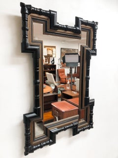 Mid-19th Century Baroque Style Dutch Gilt & Ebonized Wall Mirror