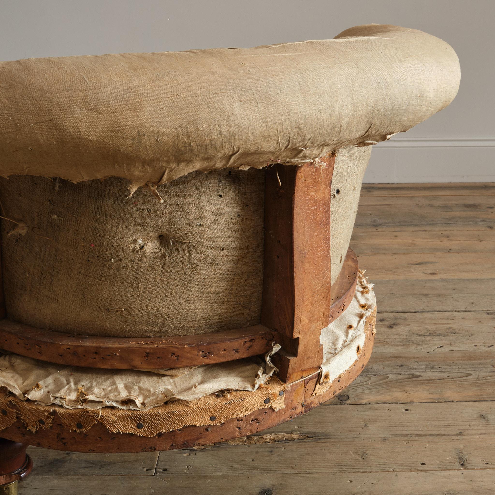 Mid 19th Century Barrel Back Daybed For Sale 4