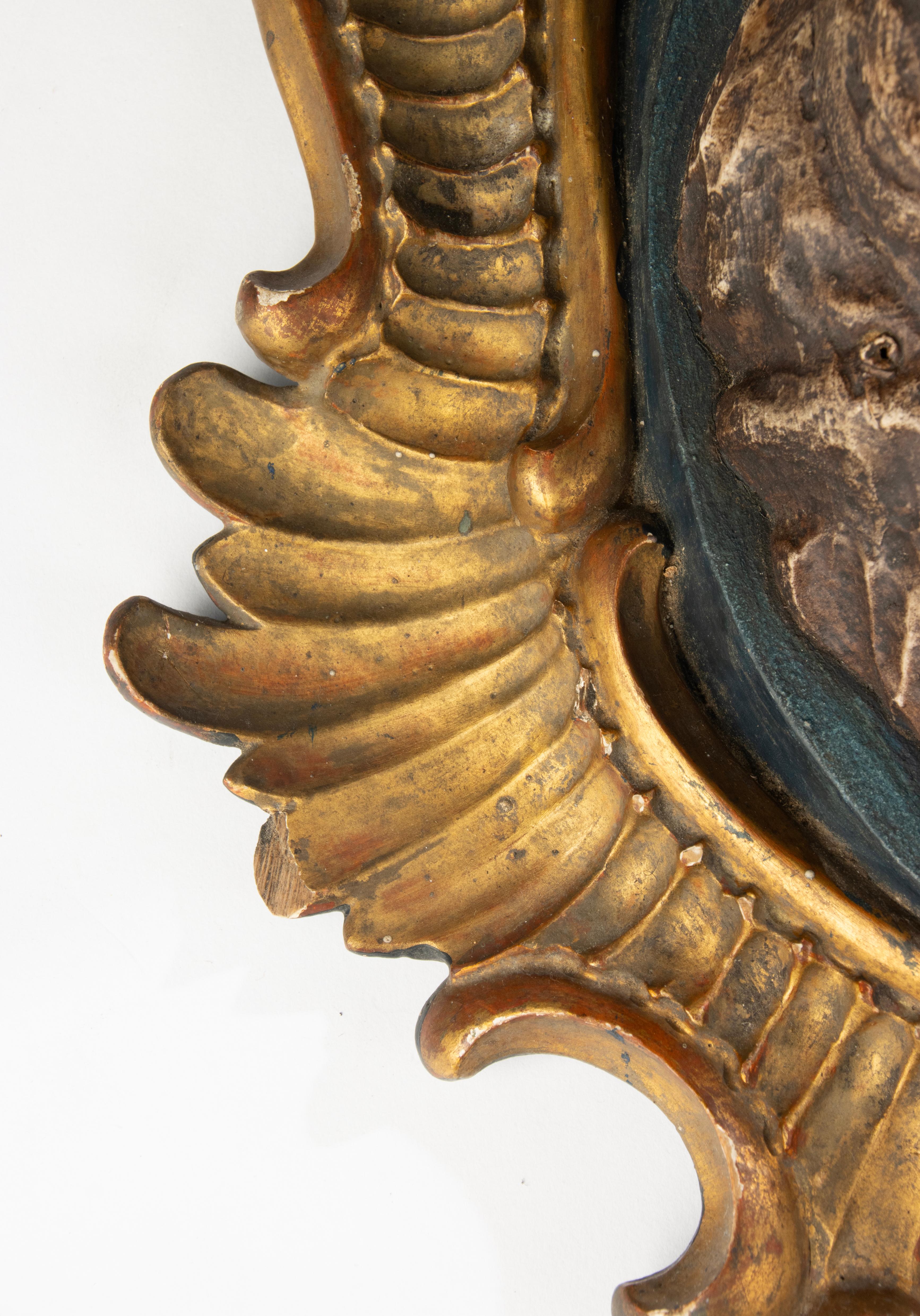 Mid 19th Century Bear Head Wall Sculpture - Black Forest - Hand Sculpted For Sale 5