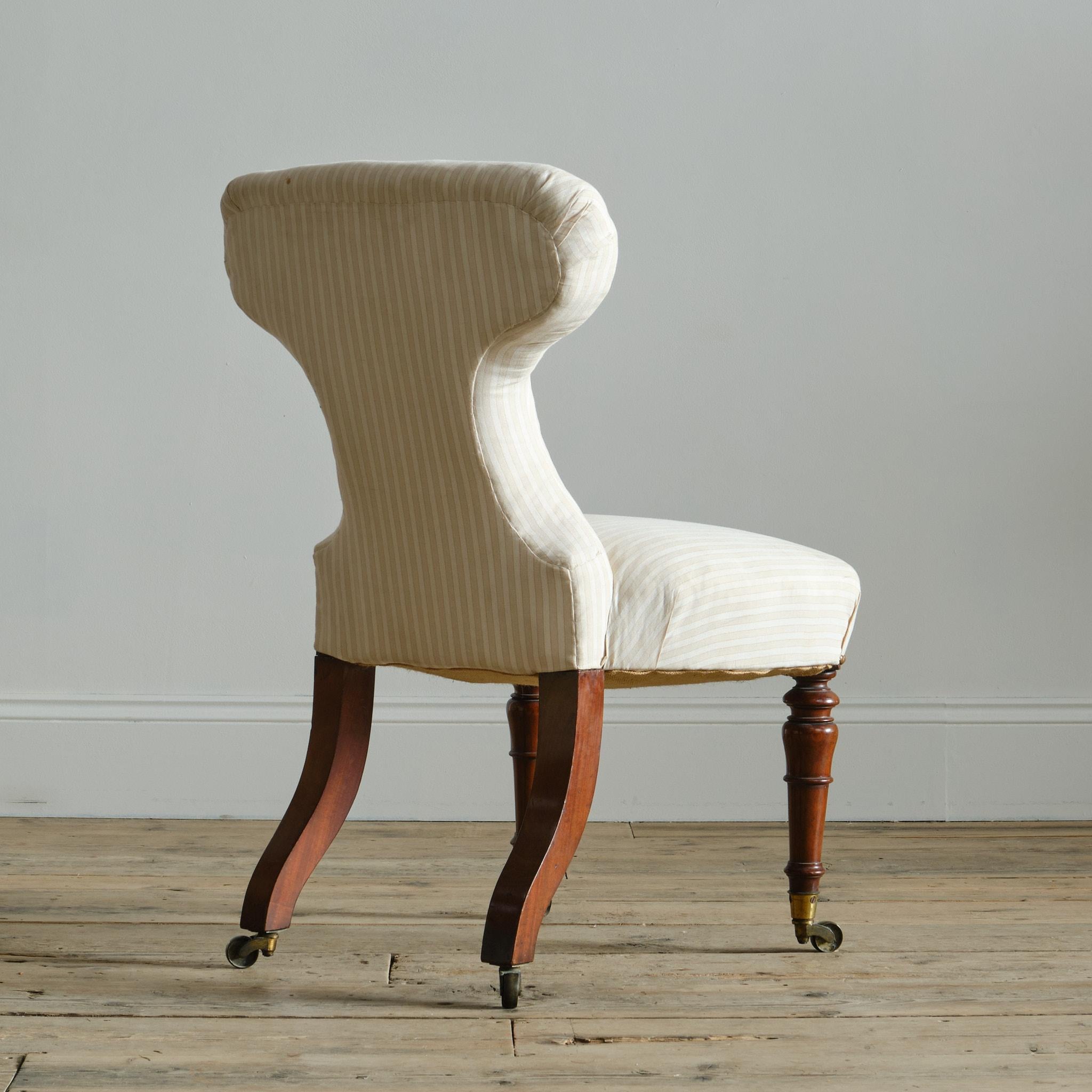 Silla auxiliar de dormitorio de mediados del siglo XIX Att' Holland & Sons en Bueno estado para la venta en Batley, GB