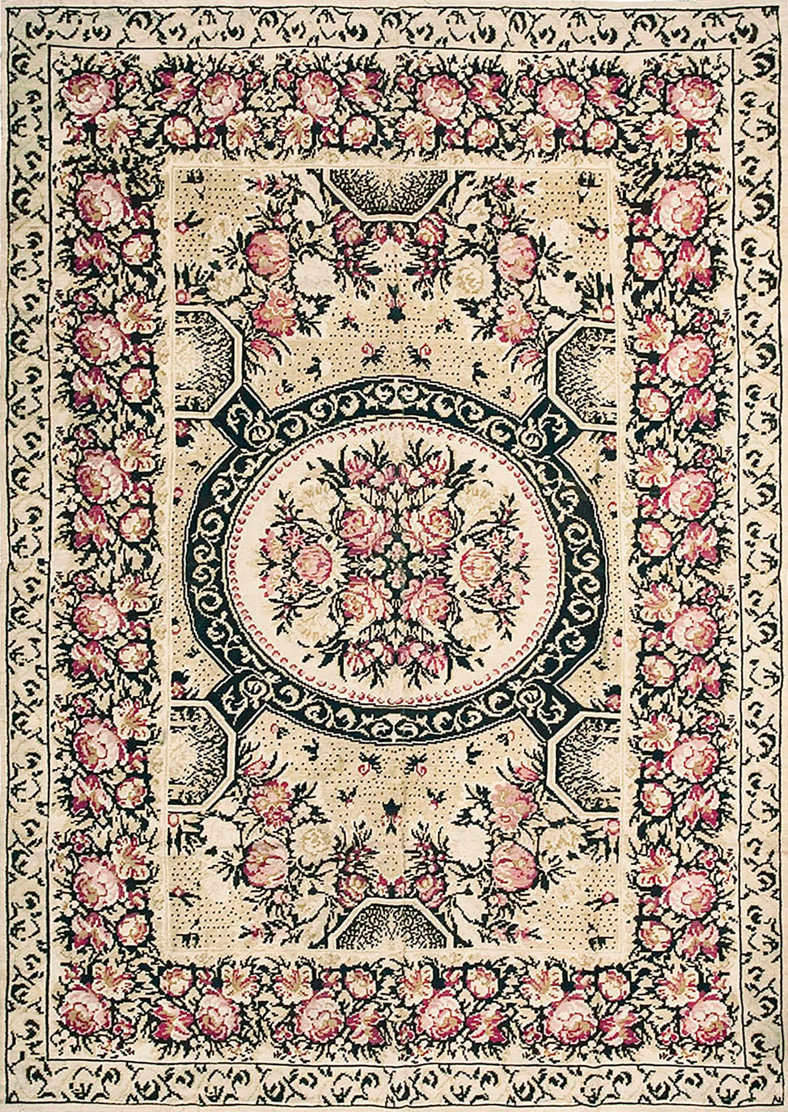 Mid 19th Century Besserabian Flat-Weave Carpet ( 7'6" x 10'6"- 228 x 320 )