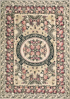 Alfombra de tejido plano de Besserabia de mediados del siglo XIX ( 7'6" x 10'6"- 228 x 320 )
