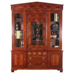 Mid-19th Century Biedermeier Mahogany Bookcase Mid-19th Century Biedermeier Mahogany Bookcase