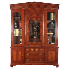 Mid-19th Century Biedermeier Mahogany Bookcase