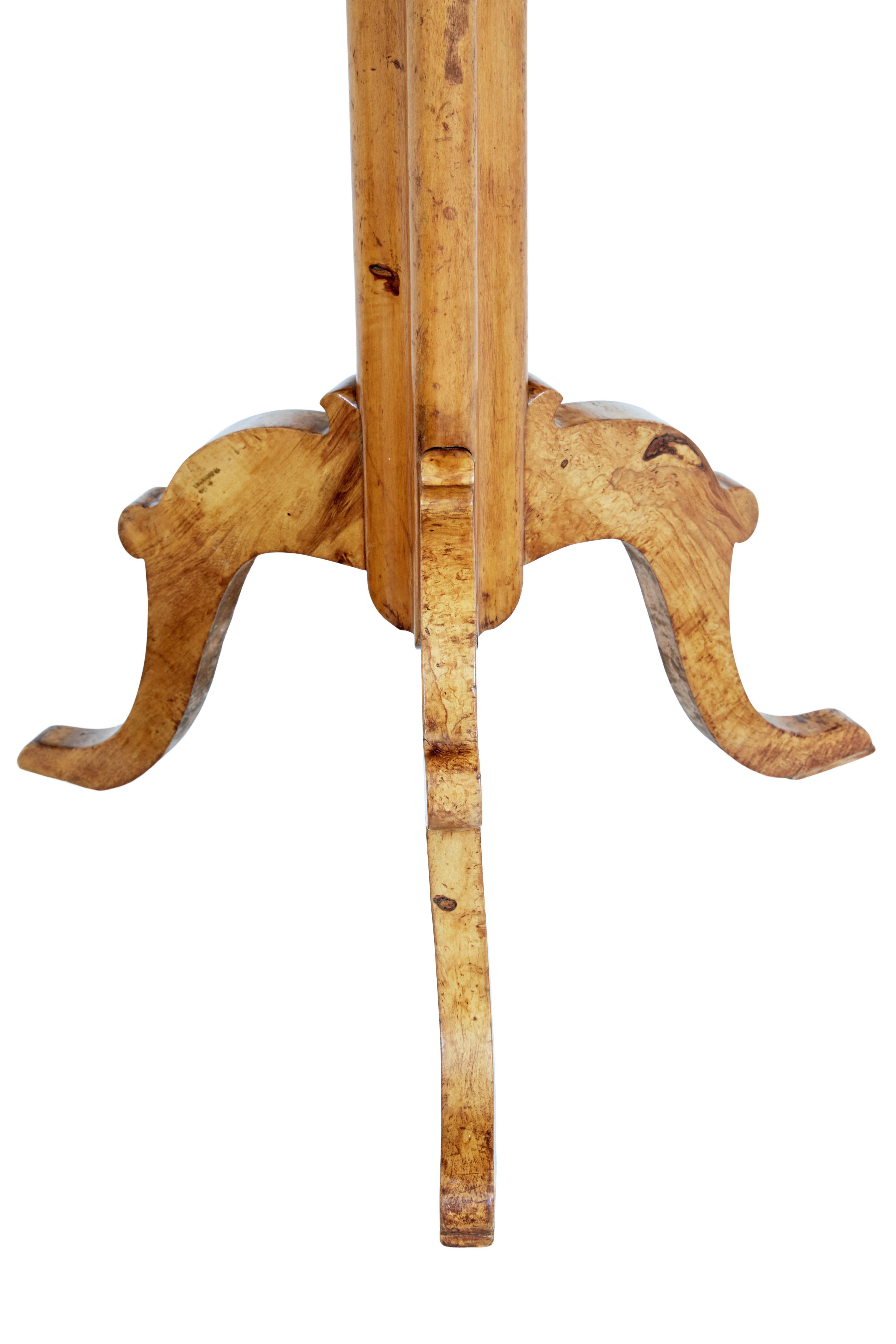 Swedish Mid-19th Century Birch Root Occasional Table For Sale