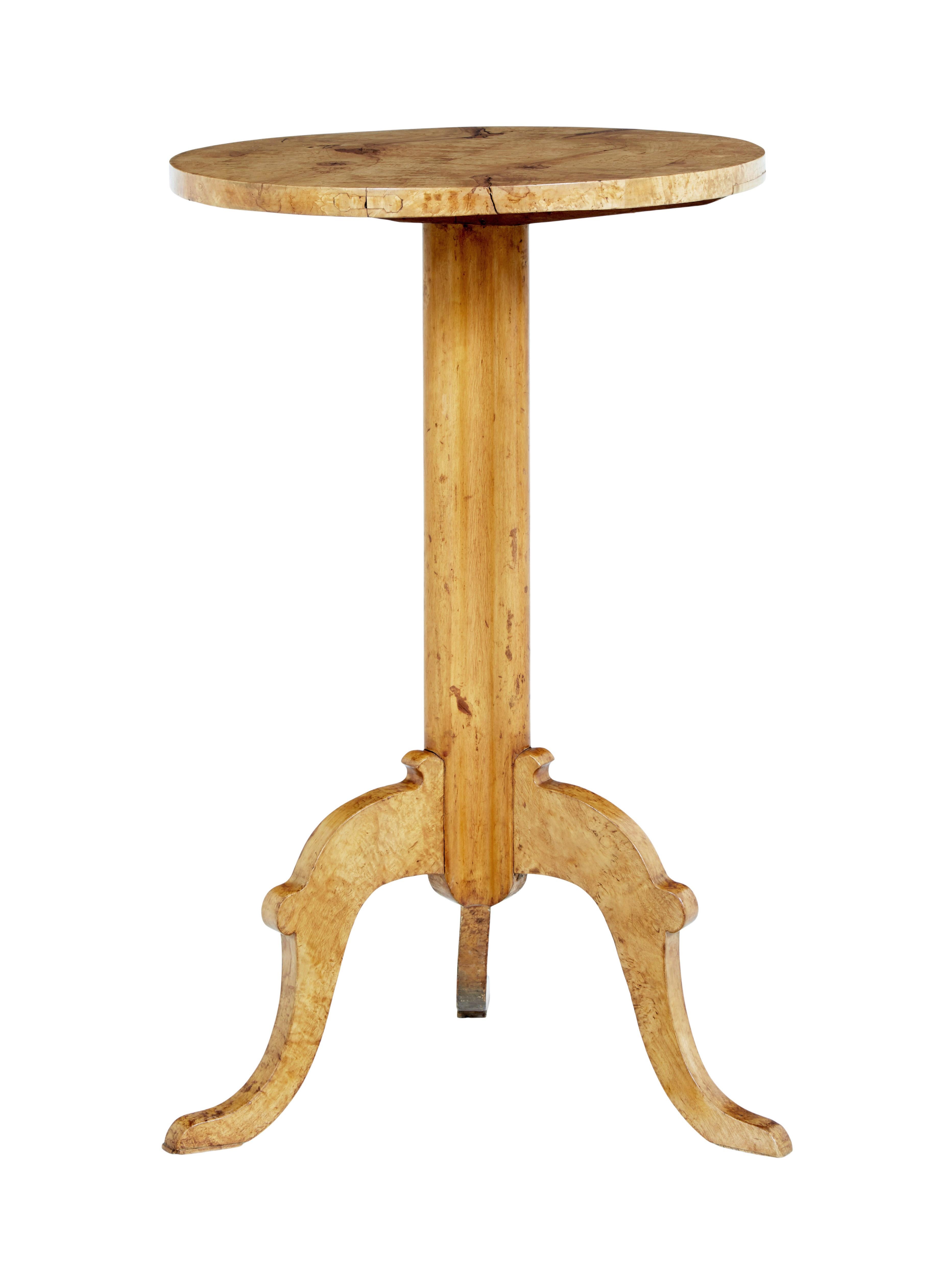 Hand-Crafted Mid-19th Century Birch Root Occasional Table For Sale