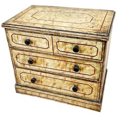 Mid-19th Century Bird's-Eye Maple Simulated Miniature Chest