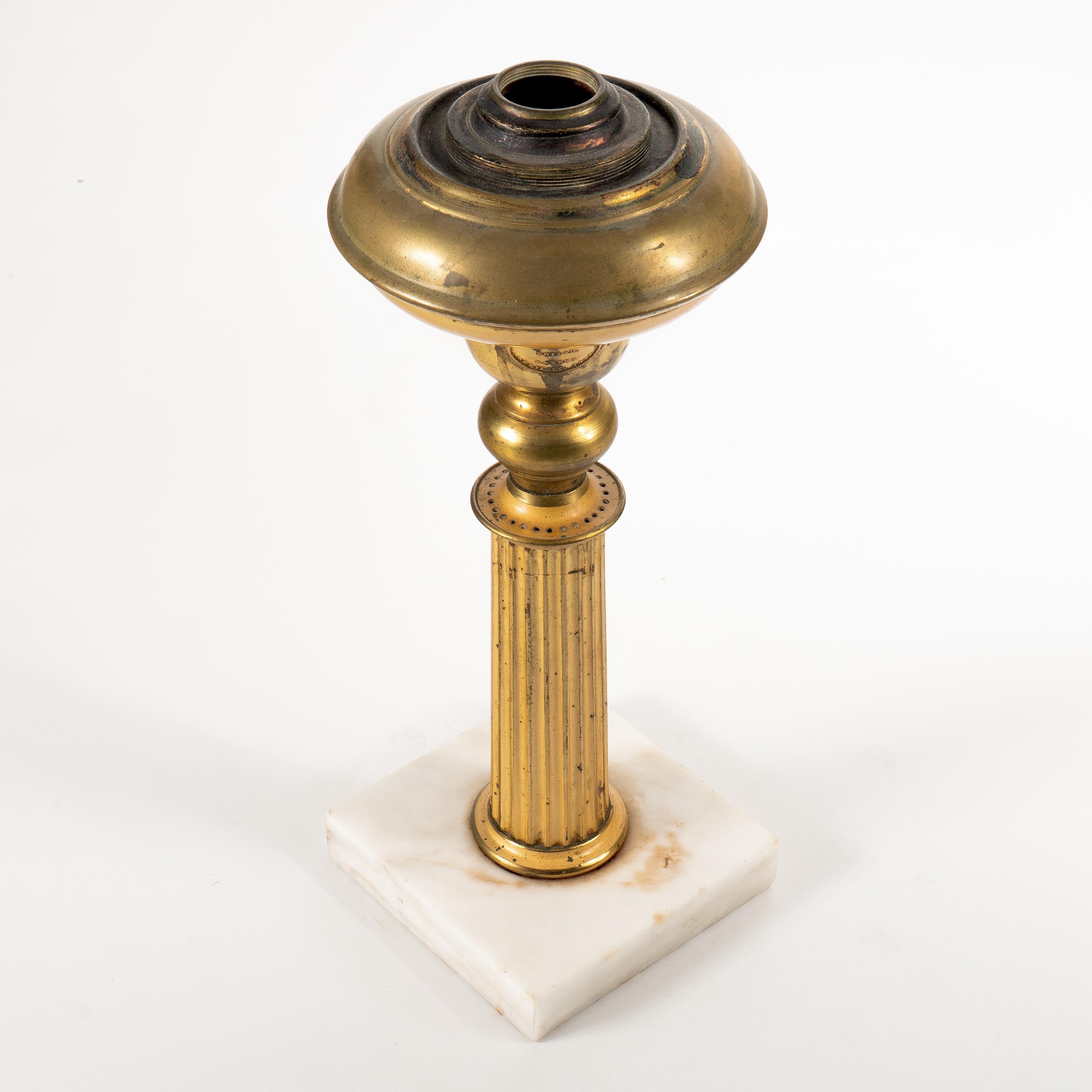 Mid 19th Century Brass Astral Lamp In Good Condition In Kenilworth, IL