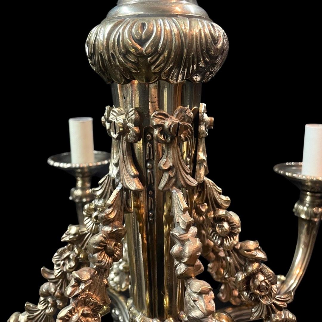 Mid 19th Century Brass Chandelier  For Sale 3