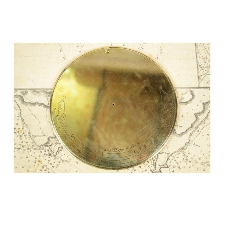 Mid-19th Century Brass Diopter Topographic Antique Compass by Stanley London 12