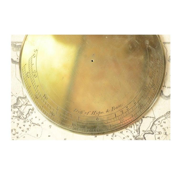 Mid-19th Century Brass Diopter Topographic Antique Compass by Stanley London 13