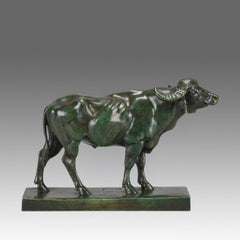 Mid 19th Century Bronze Animalier 'Buffle D'Eau' by Antoine L Barye