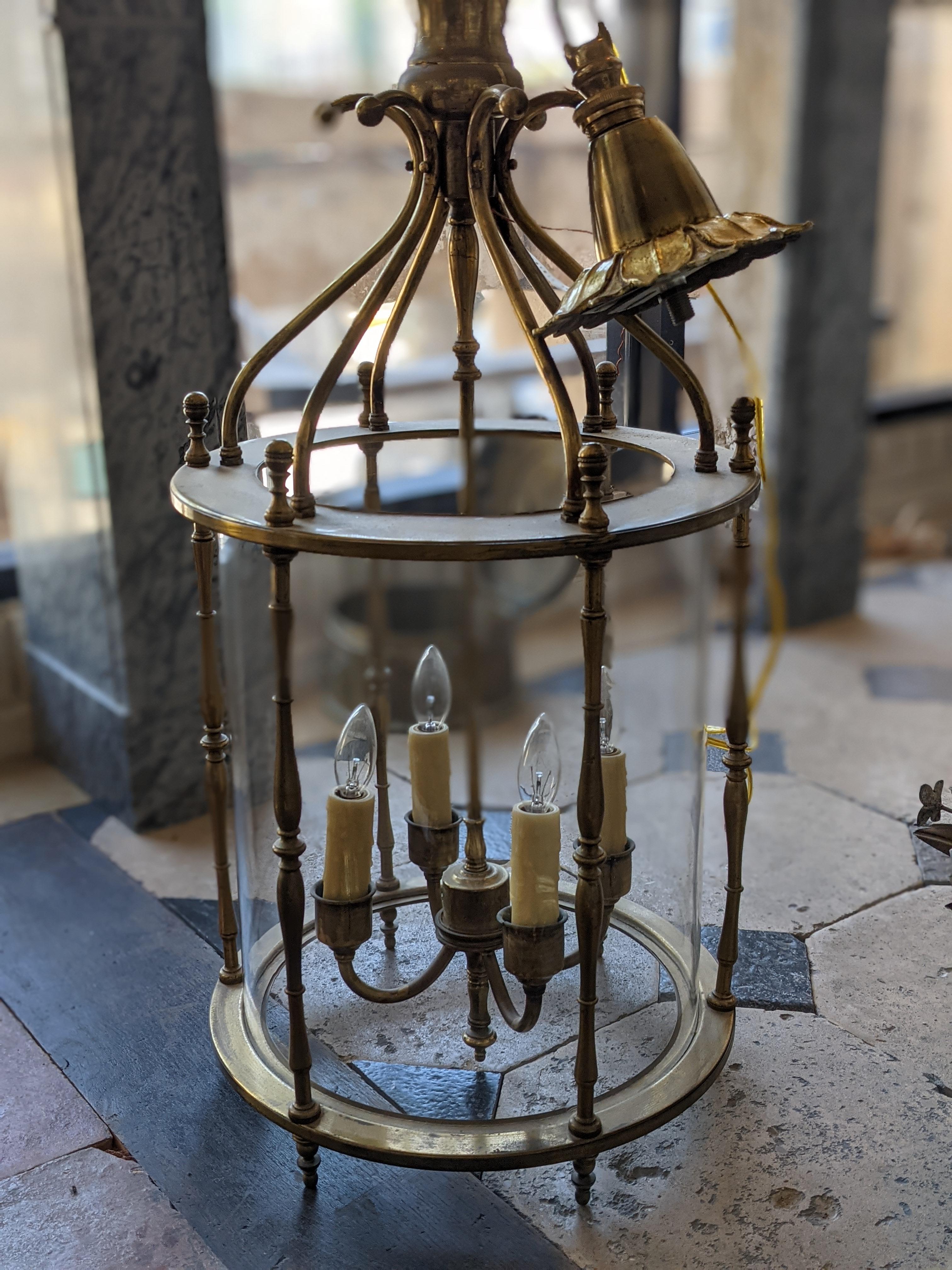 Mid-19th Century Bronze Lantern from France 1