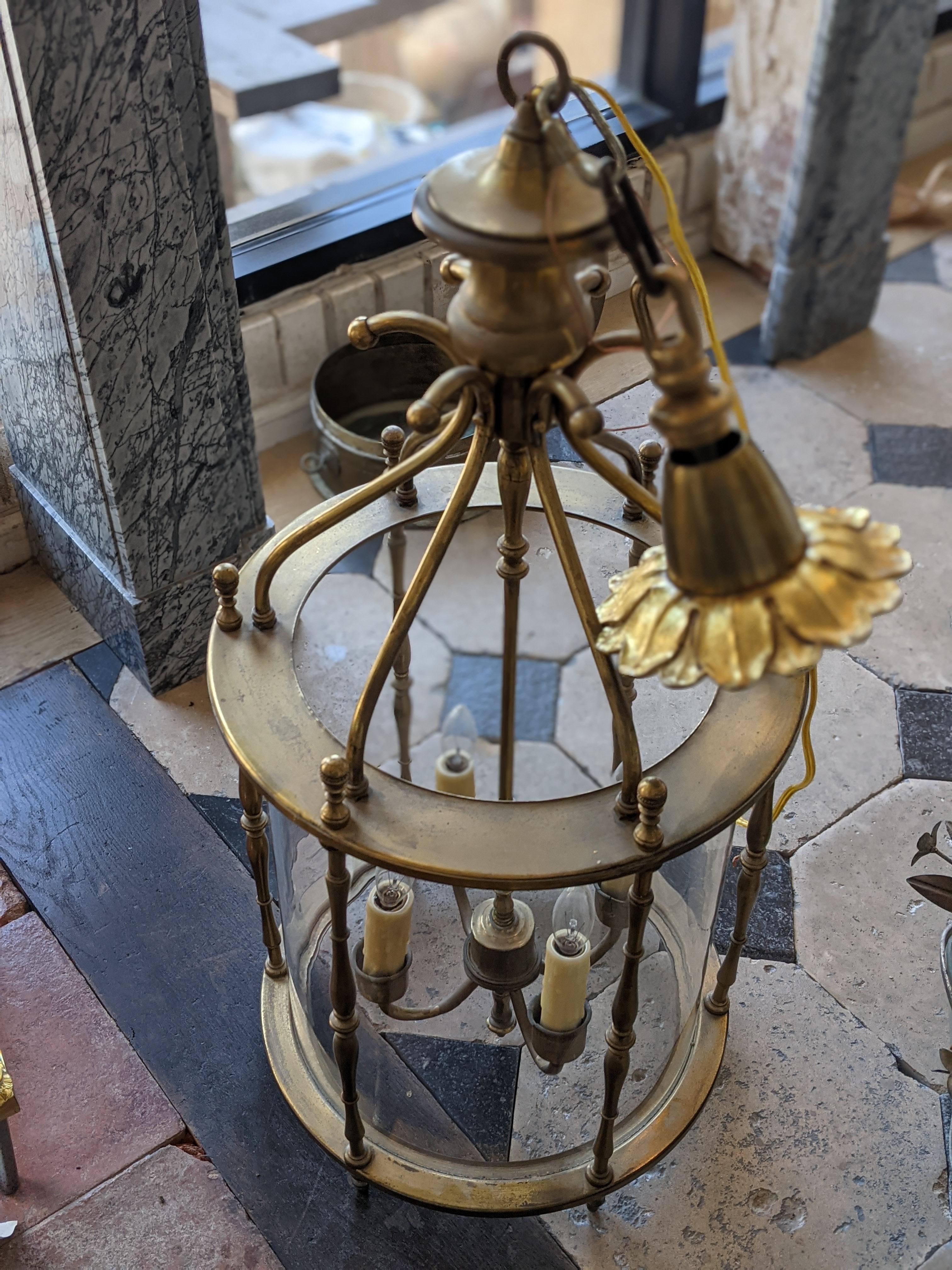 Mid-19th Century Bronze Lantern from France 2