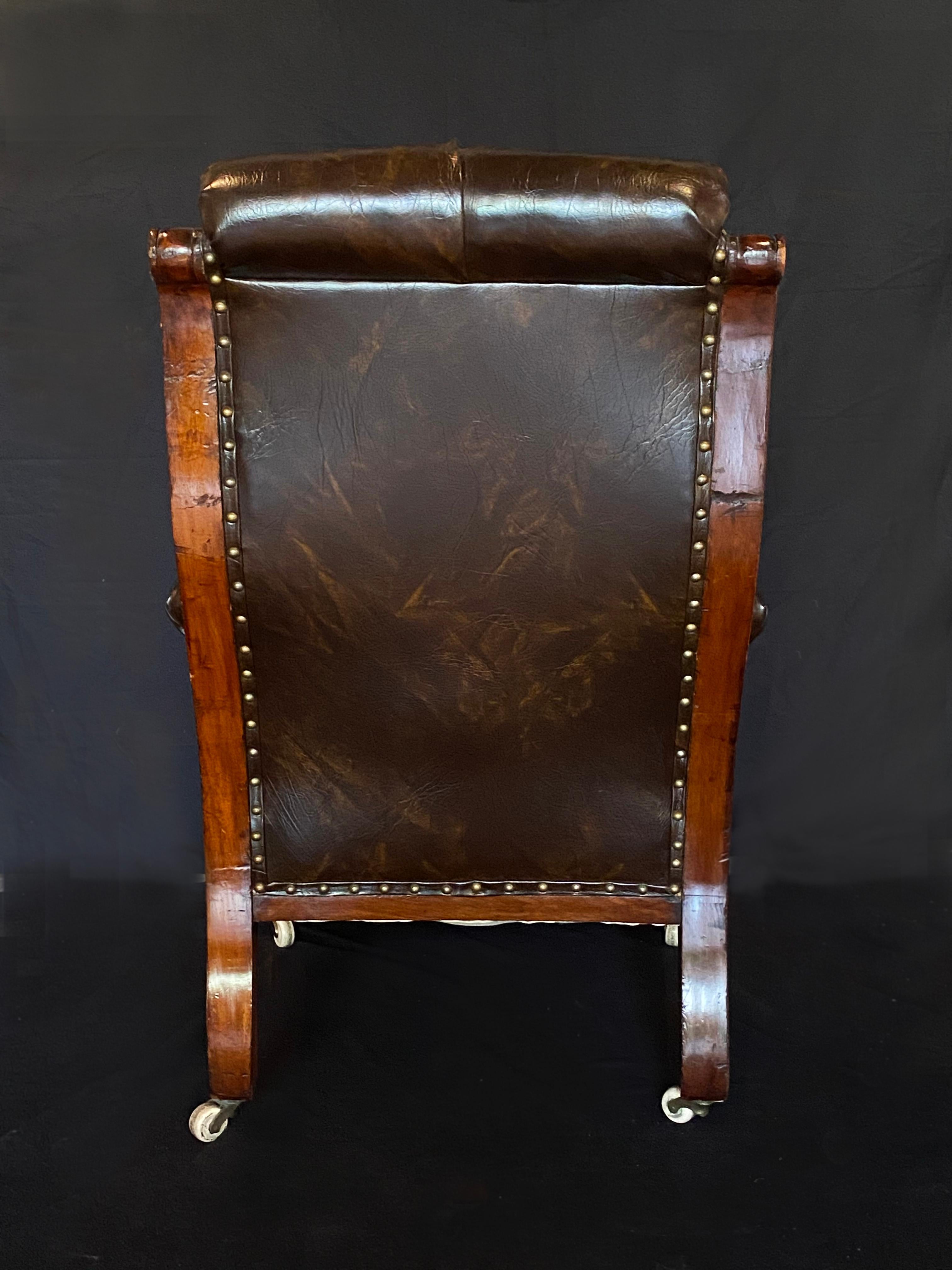 library chair leather