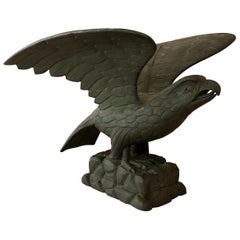Águila tallada de la casa piloto americana de mediados del siglo XIX