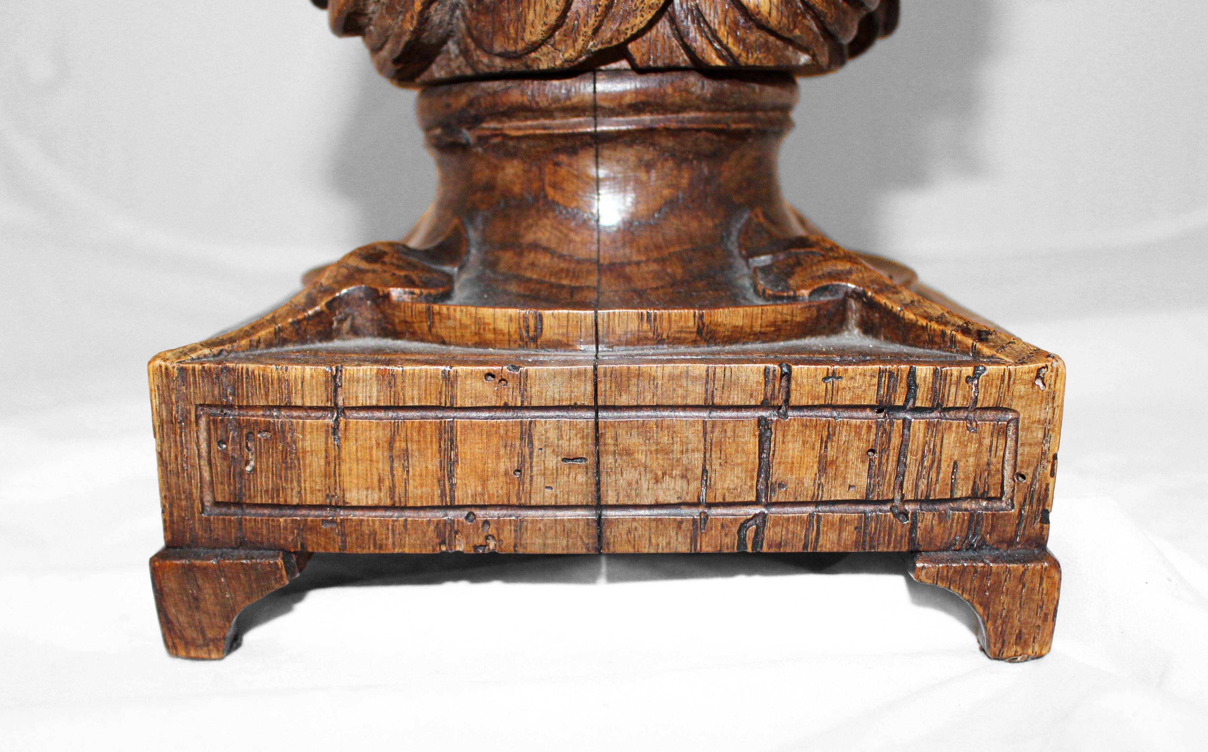 Carved Mid-19th Century Carving of the Assumption of Mary