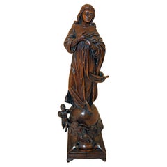 Talla de la Asunción de María de mediados del siglo XIX