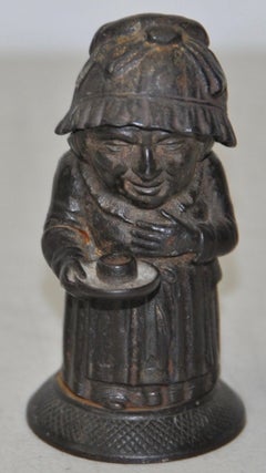 Mid-19th Century Cast Iron Match Holder by Zimmerman of Hanau Germany circa 1850
