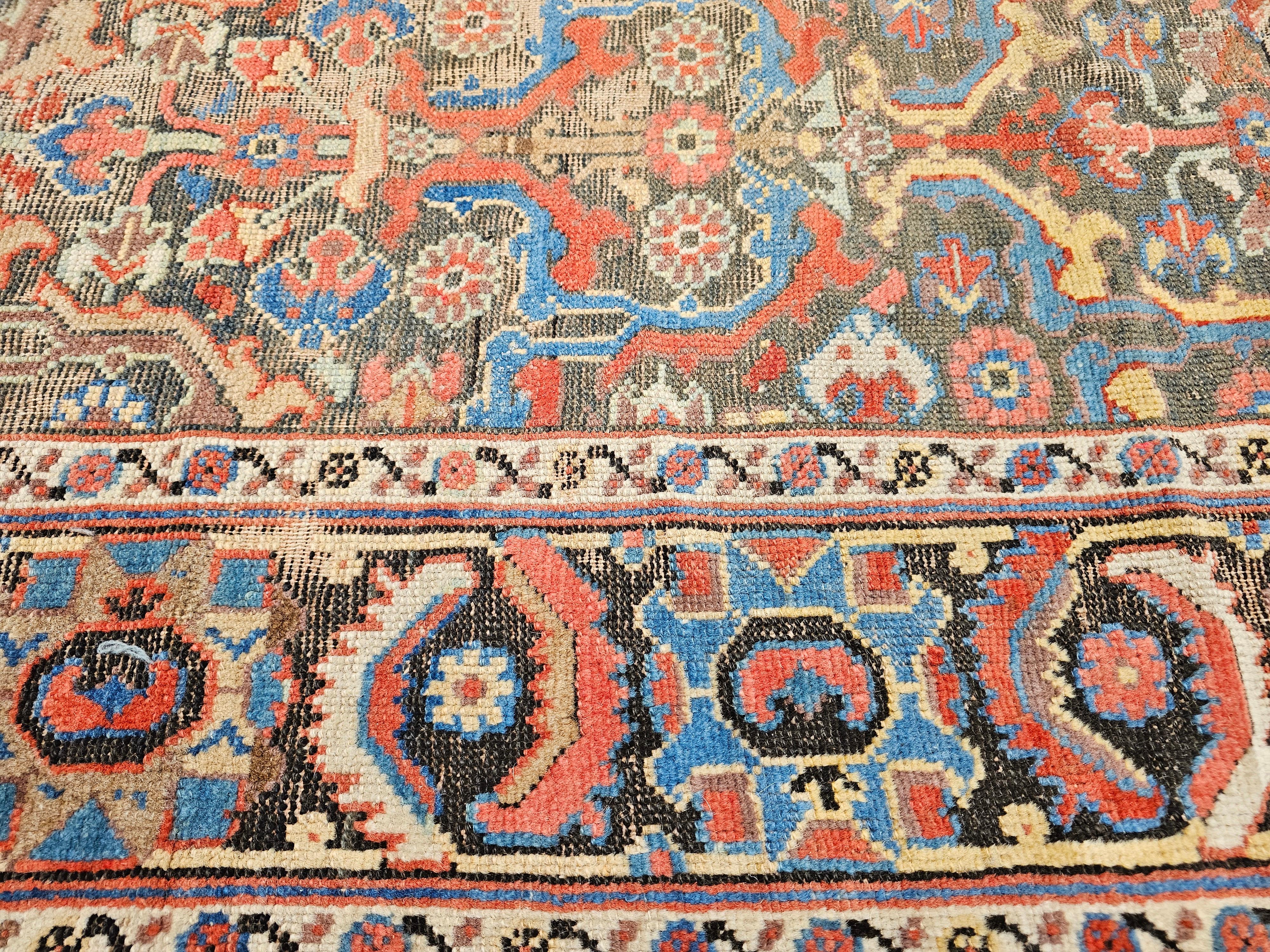 Tapis caucasien Karabagh Gallery du milieu du XIXe siècle à motifs géométriques en vente 5