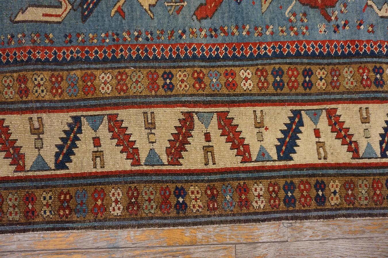 Alfombra Shirvan caucásica de mediados del siglo XIX ( 3' x 9' - 91 x 274 ) en venta 5