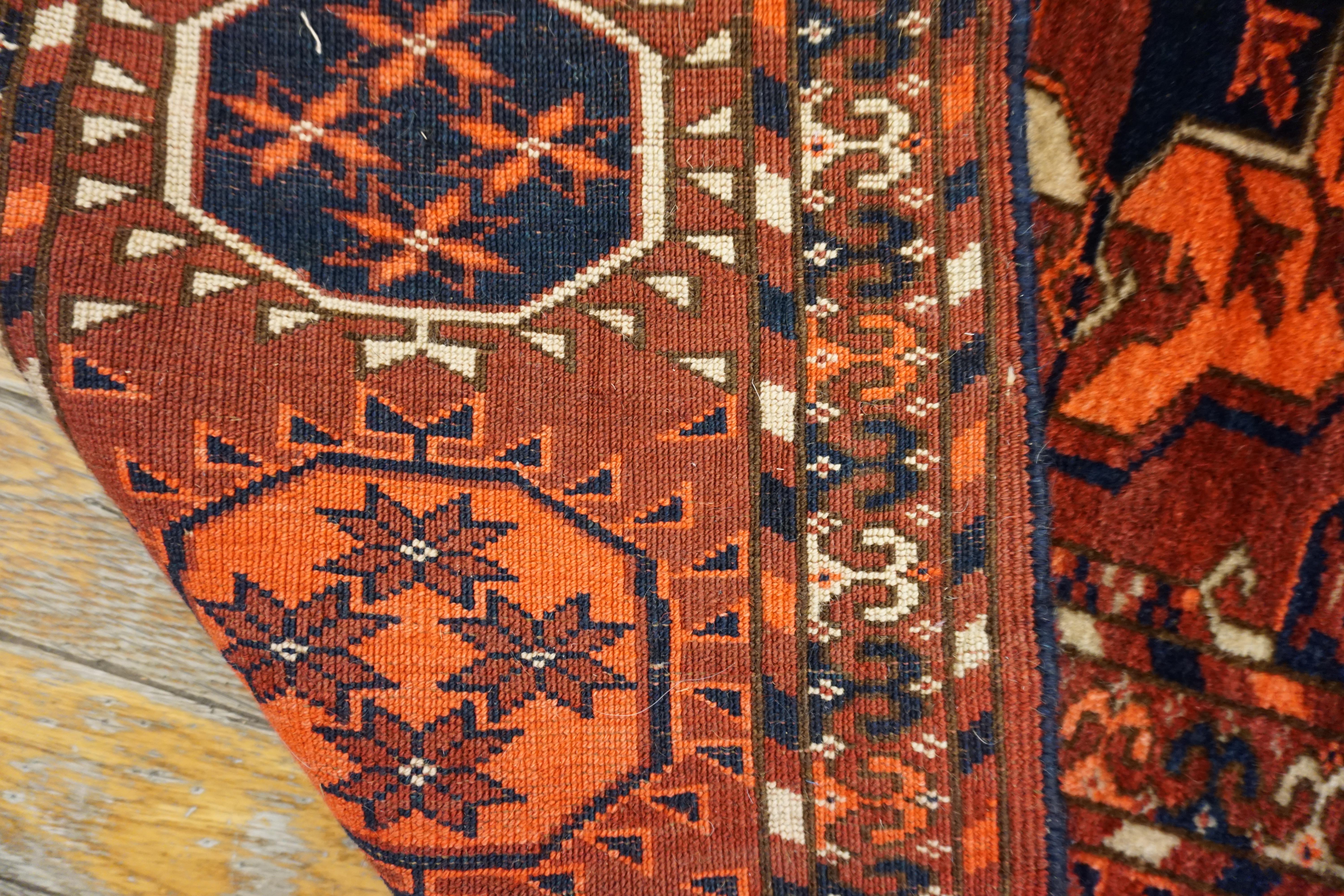 Tappeto Tekke Turkmen dell'Asia centrale della metà del XIX secolo (6'9'' x 10'3'' - 206 x 312) in vendita 3