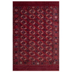 Antique Mid 19th Century Central Asian Tekke Turkmen Carpet (6'9'' x 10'3'' - 206 x 312)