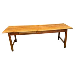 Antique Mid 19th century cherrywood farmhouse table