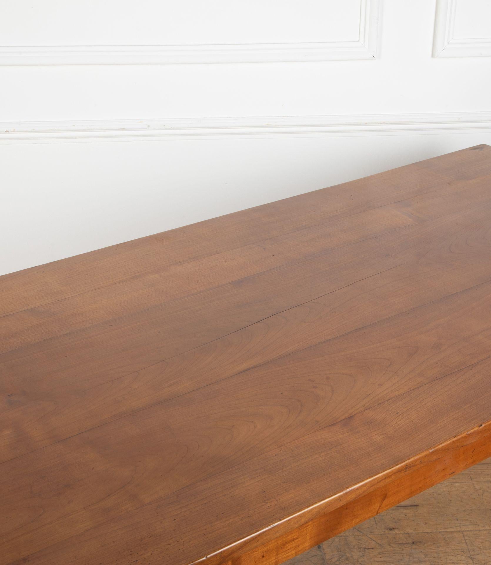 Mid-19th Century Cherrywood French Farmhouse Table 3