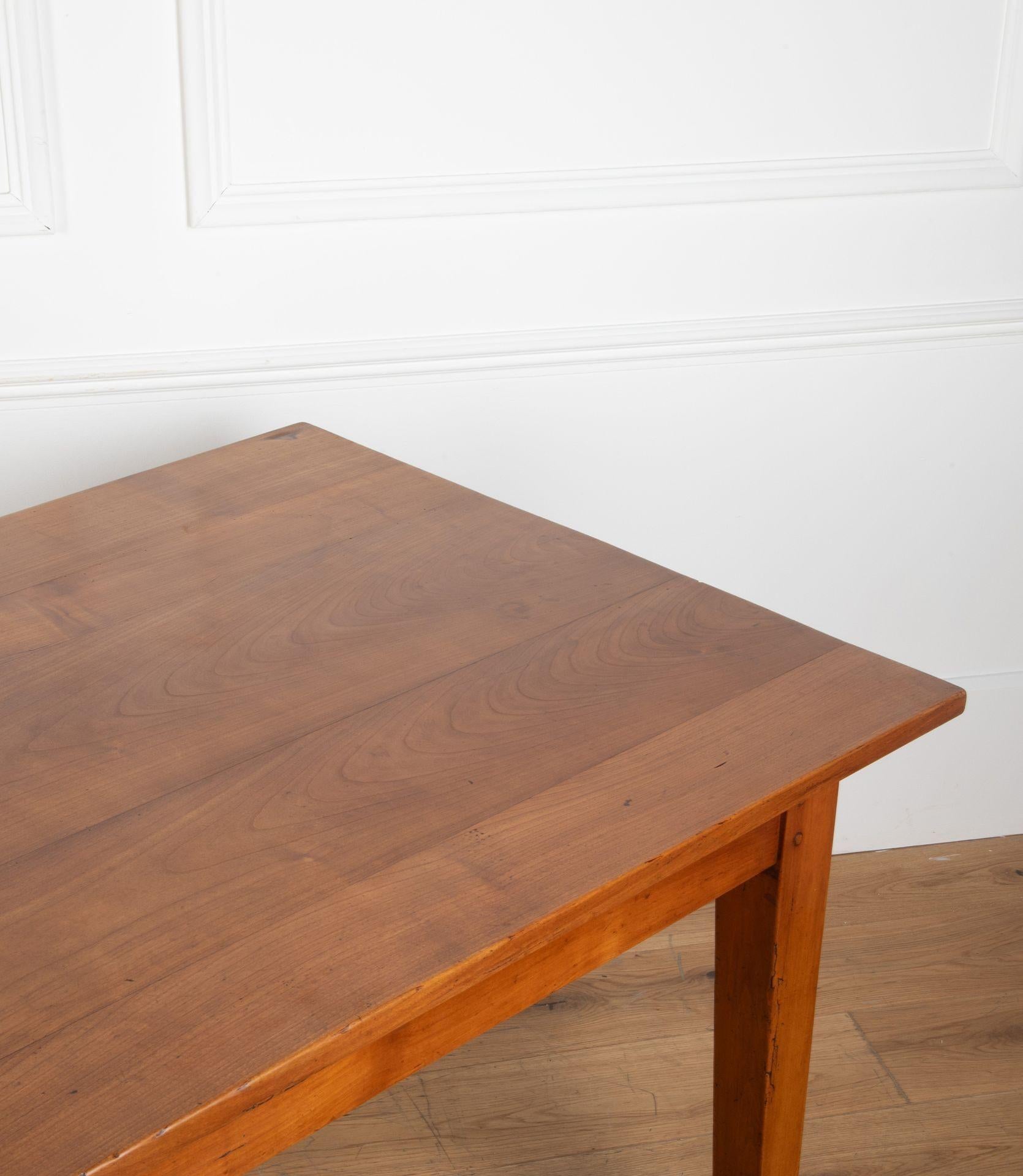 Mid-19th Century Cherrywood French Farmhouse Table 4