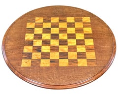 Mid 19th Century Chess Top Lamp Table
