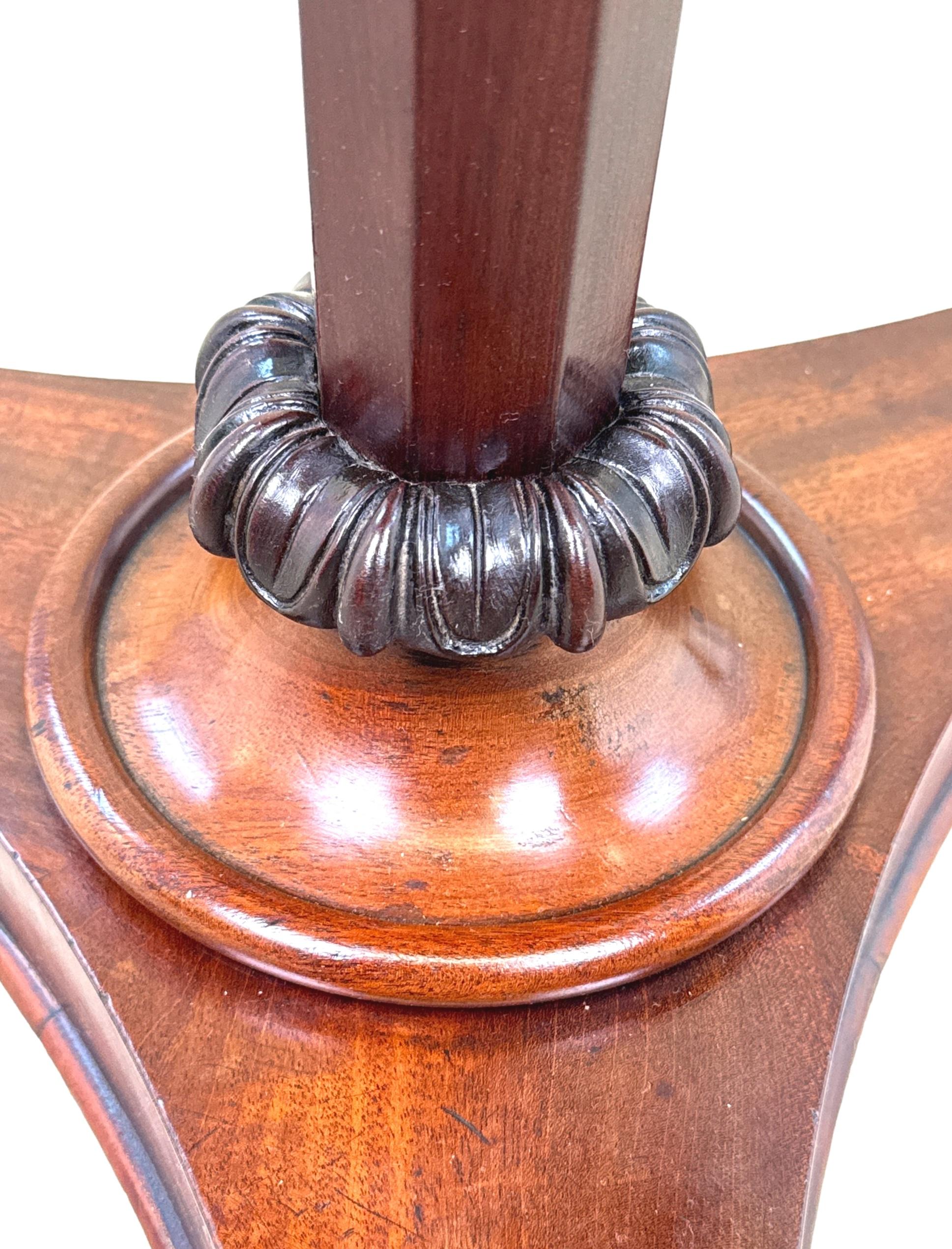 Mid 19th Century Chess Top Lamp Table For Sale 1