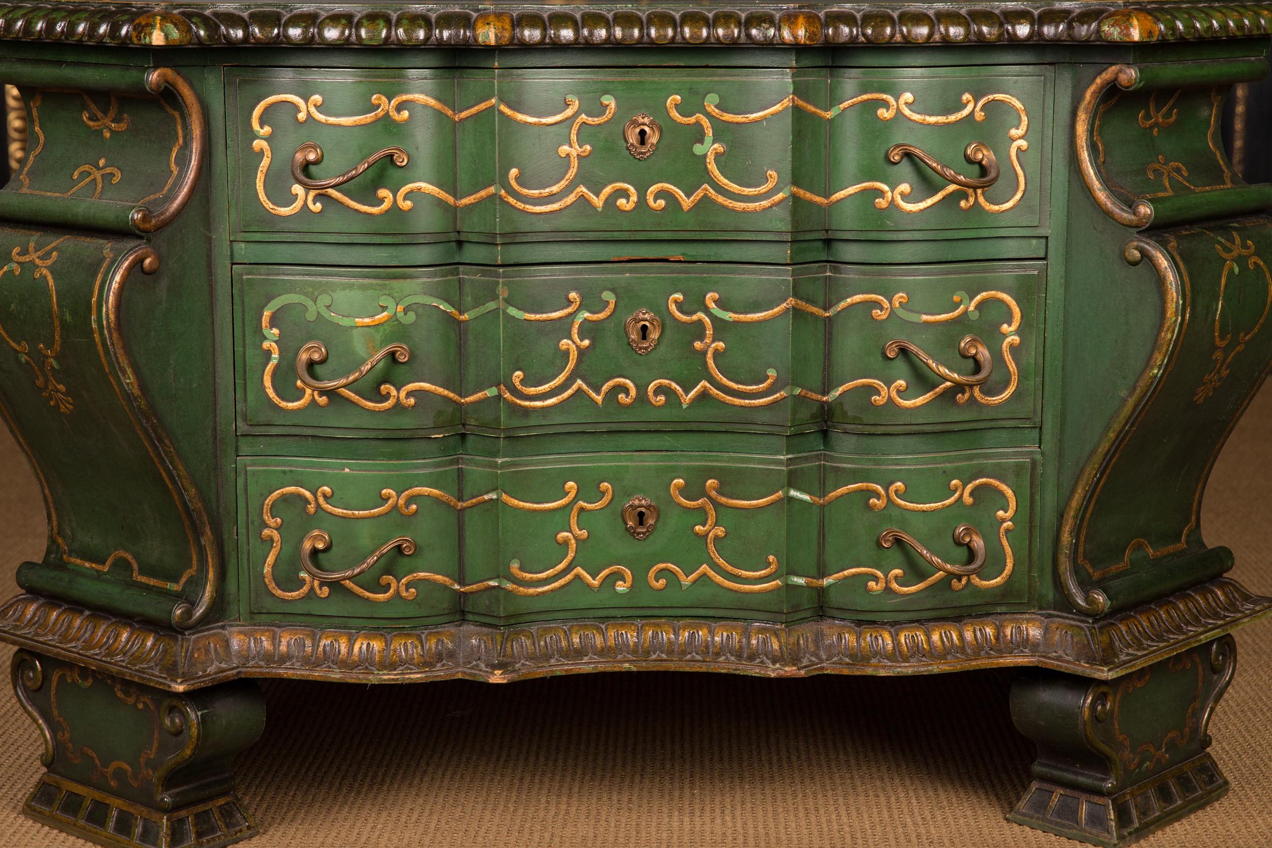 Mid-19th Century Chest of Drawers in Baroque Style 1