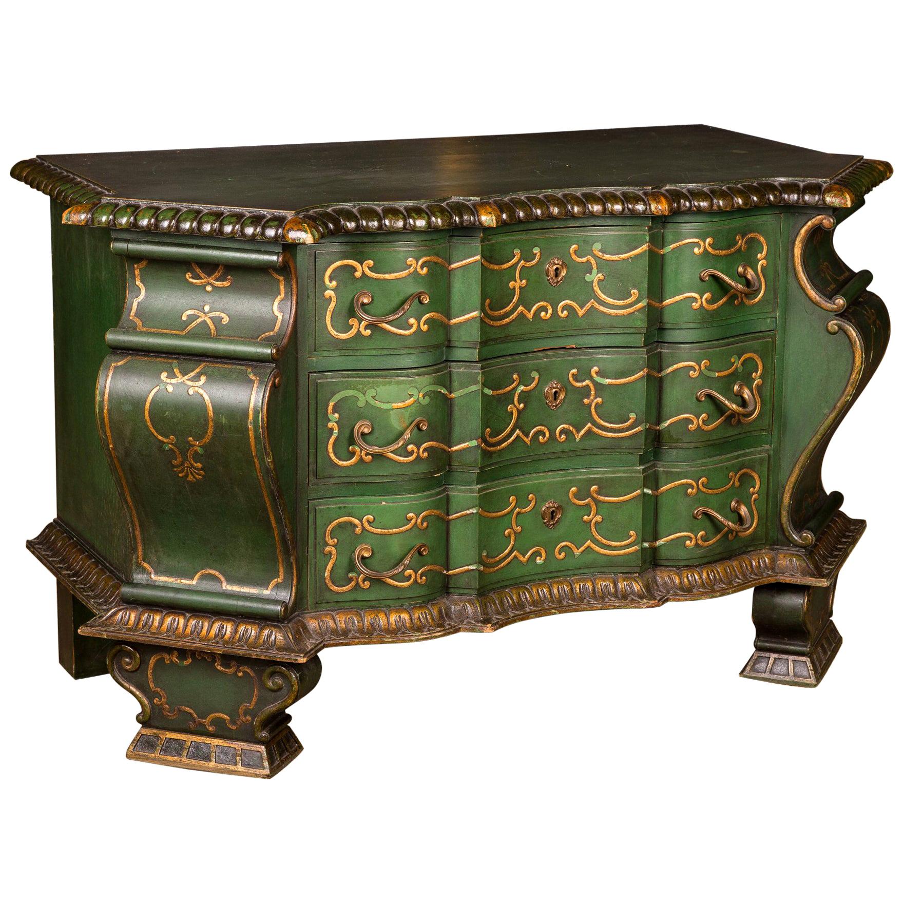 Mid-19th Century Chest of Drawers in Baroque Style