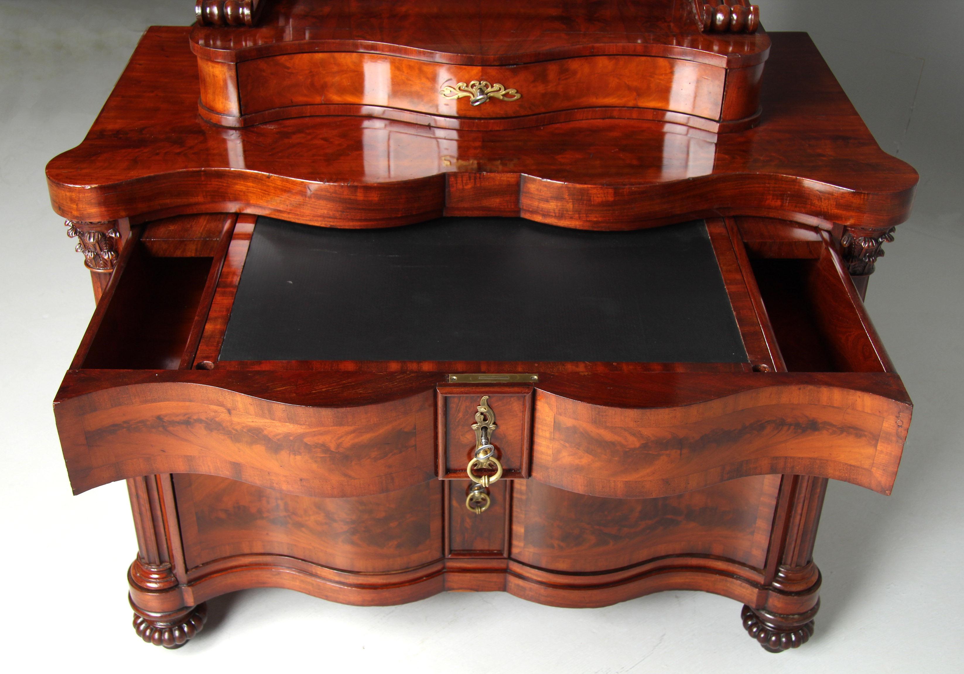Luigi Filippo Cassettiera con specchio della metà del XIX secolo in vendita