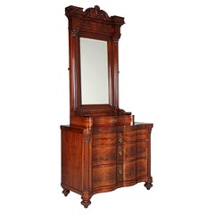 Mid 19th Century Chest of Drawers with Mirror