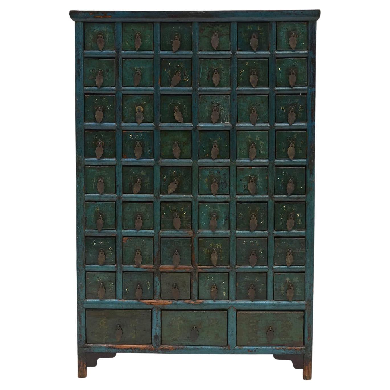 Mid 19th Century Chinese Apothecary Medicine Chest with 51 Drawers